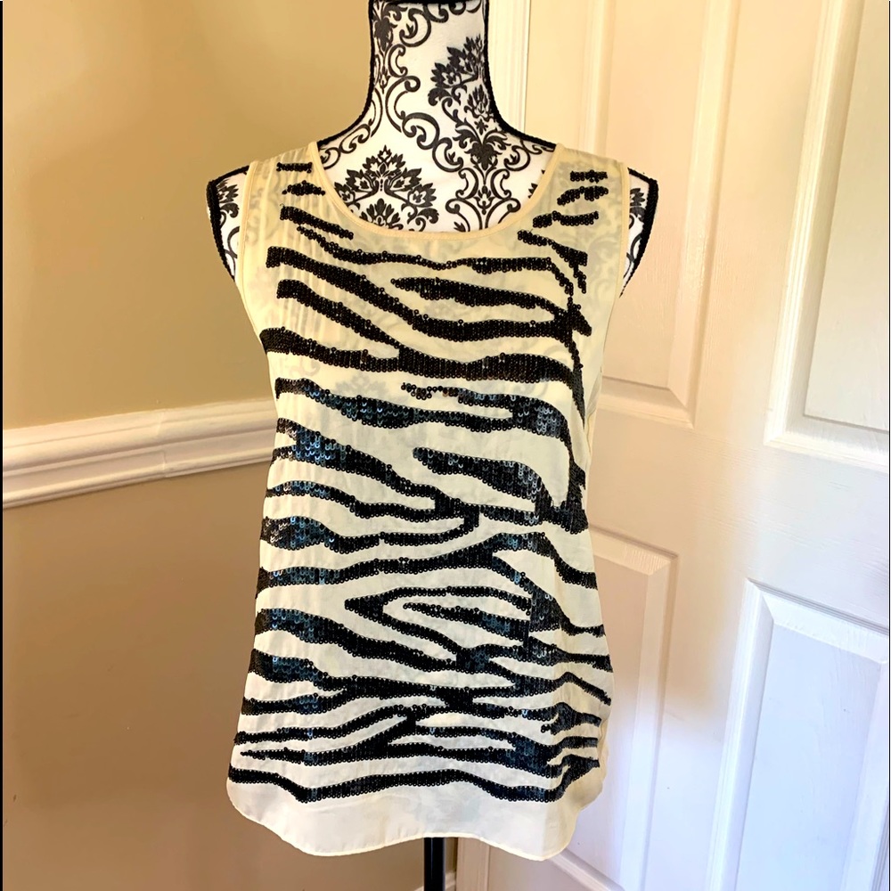 Ann Taylor Loft, Sequin Tank Top, size Small